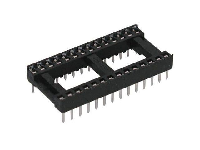 IC foglalat 28p/DIL lemezes